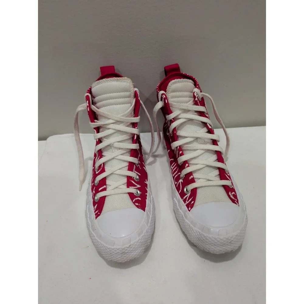 Converse Men's UNT1TL3D High Top Red White 171962C All Star Skate Size 6